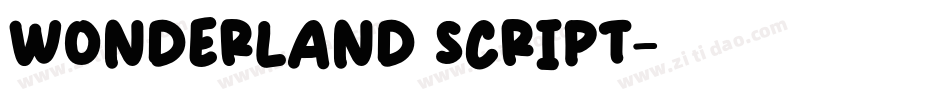 Wonderland Script字体转换